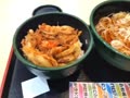 柚子蕎麦、かき揚げ丼セット